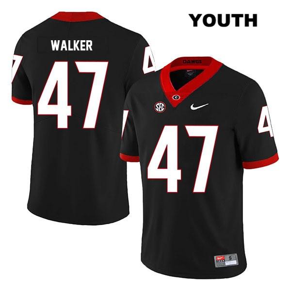 Georgia Bulldogs Youth Payne Walker #47 NCAA Legend Authentic Black Nike Stitched College Football Jersey PXT6556RF